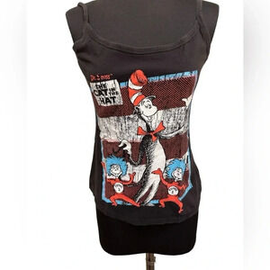 Dr. Seuss The Cat in the Hat Thing 1 Thing 2 Tank Top Size Medium